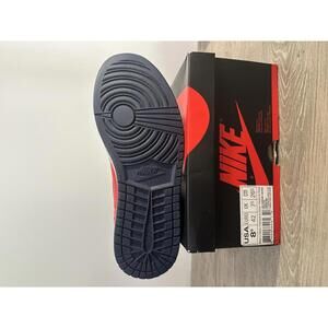 Nike Air Jordan 1 Retro High OG Sneakers Red and Black Size 8